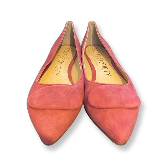 SOLE SOCIETY Pink Ballet Flats KAMELLAH 7M - Picture 2 of 6